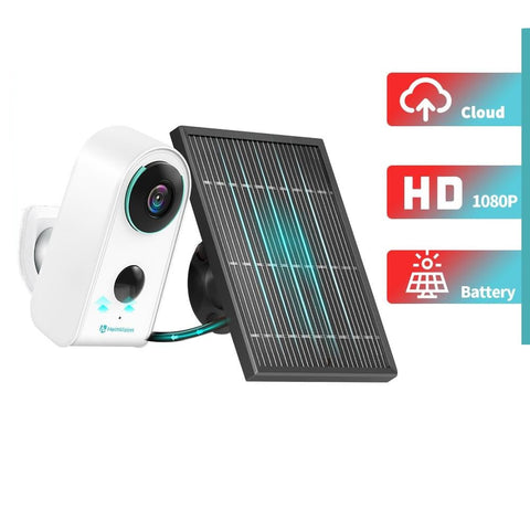 Image of HMDC3MQ 1080P Security IP Camera Wireless Outdoor Night Vision Battery Solar Rechargeable 2-Way Home Surveillance Cam