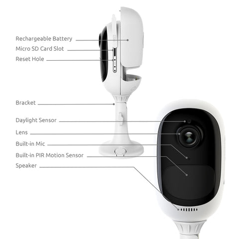 Image of Argus Pro 100% Wire-Free Battery IP Camera 1080P Outdoor Full HD Wireless Weatherproof Indoor Security WiFi Video Cam